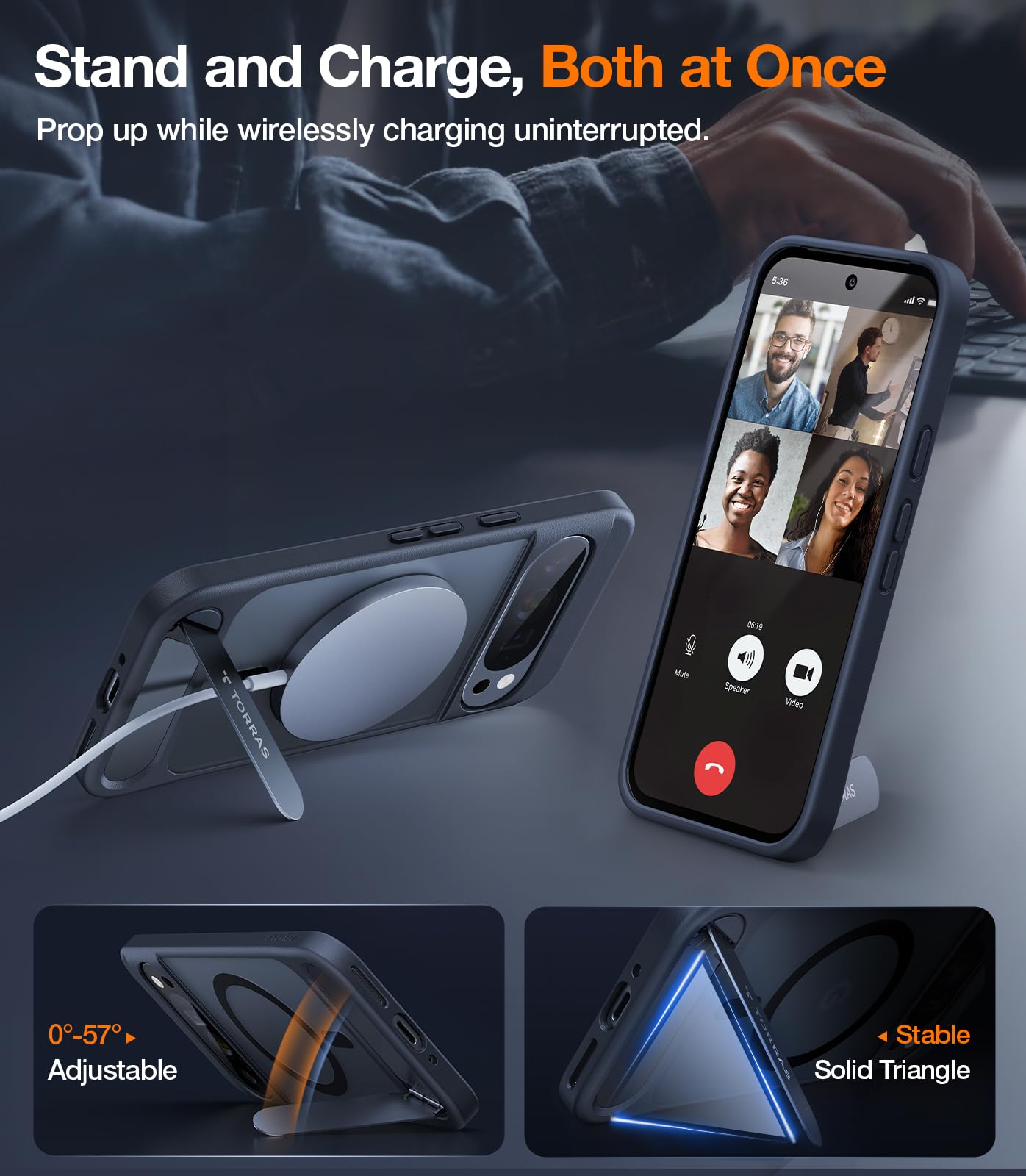 Foto 3 pulgar | Funda Magnética Torras Con Soporte Para Google Pixel 9 Pro Xl - Venta Internacional.