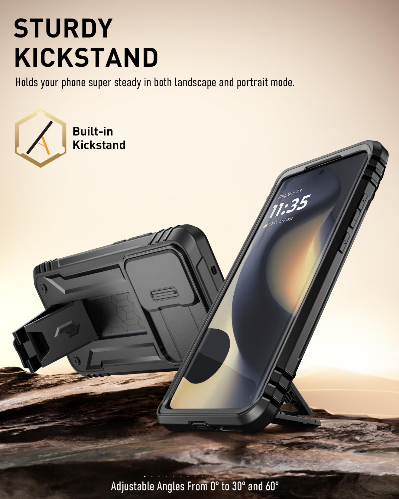 Foto 5 pulgar | Funda Poetic Revolution Para Motorola Moto Edge 2024 Negra - Venta Internacional.