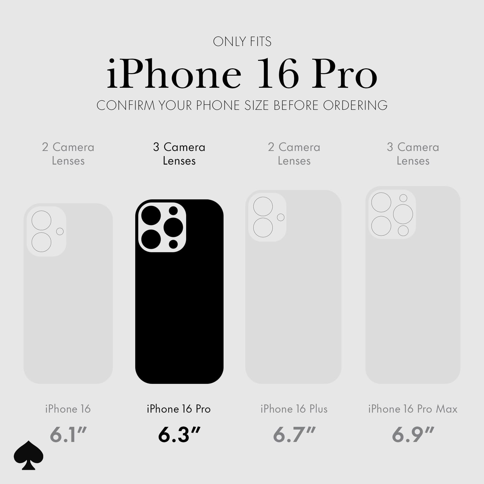 Foto 2 | Funda De Teléfono Kate Spade New York Para Iphone 16 Pro, Con Purpurina Gruesa - Venta Internacional.