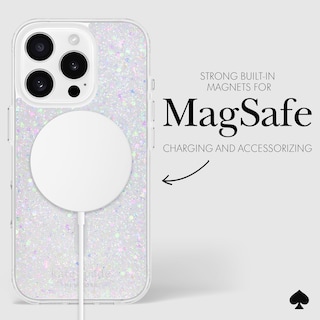 Foto 6 | Funda De Teléfono Kate Spade New York Para Iphone 16 Pro, Con Purpurina Gruesa - Venta Internacional.