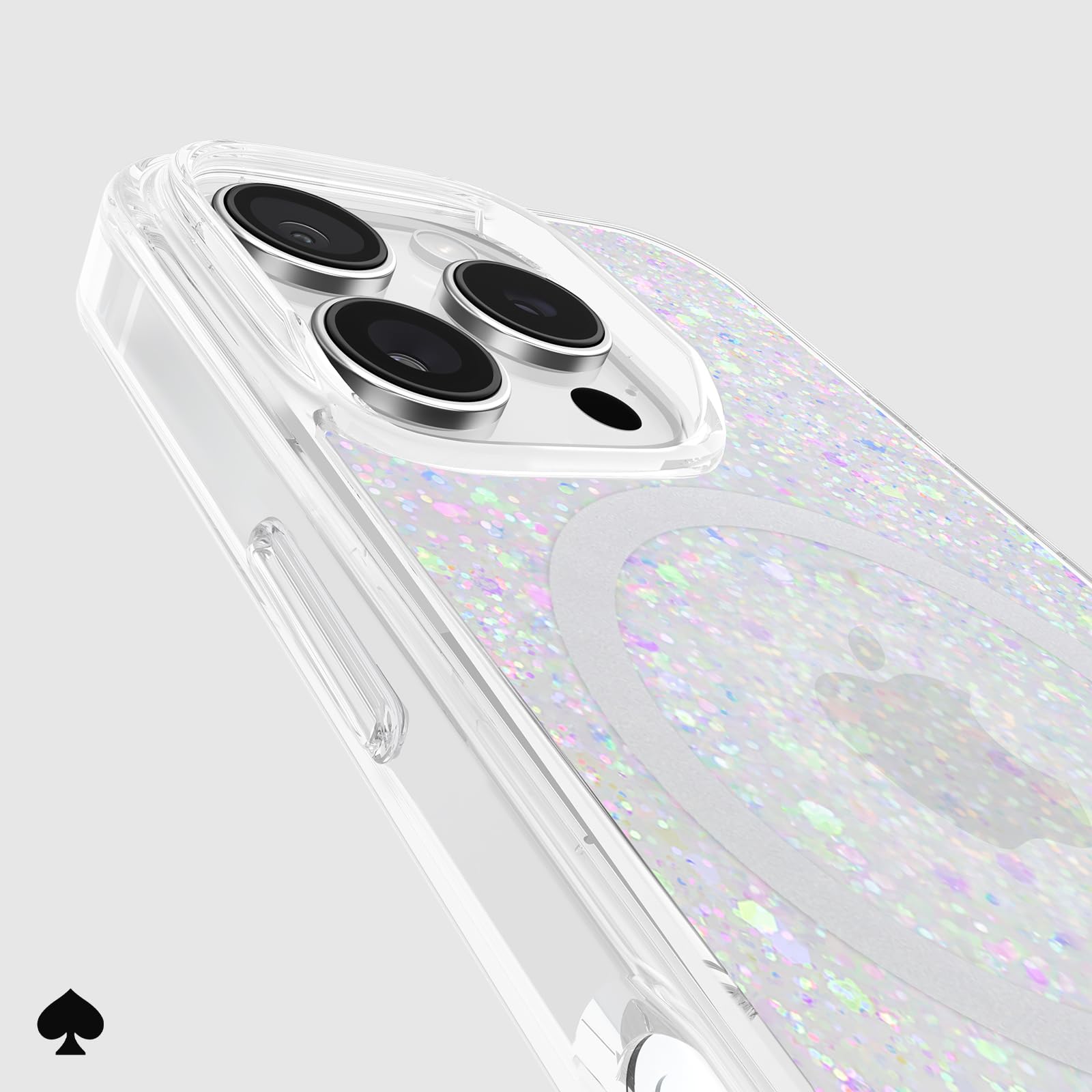Foto 8 pulgar | Funda De Teléfono Kate Spade New York Para Iphone 16 Pro, Con Purpurina Gruesa - Venta Internacional.