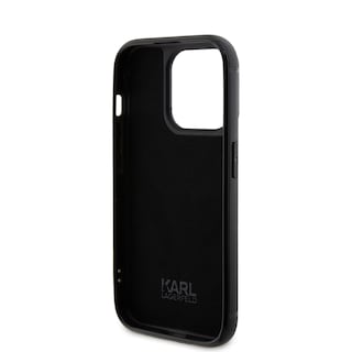 Foto 7 | Funda Karl Pedrería Logo Metal Para Iphone 15 Pro - Plata