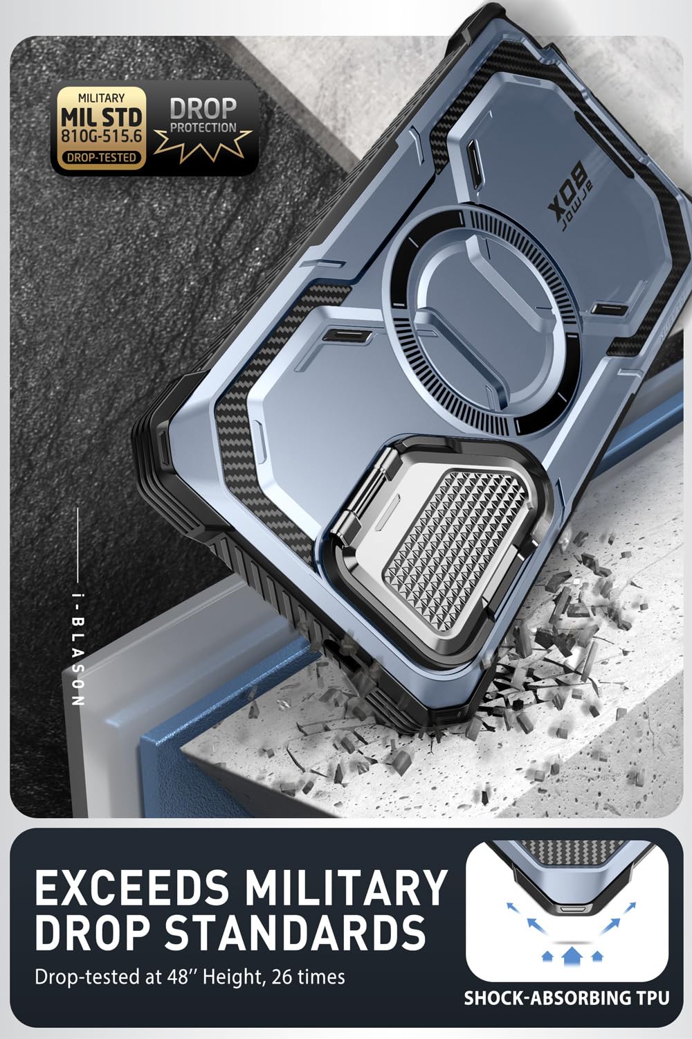 Foto 4 pulgar | Funda De Teléfono I-blason Armorbox Para Samsung Galaxy S24 Ultra Blue - Venta Internacional.