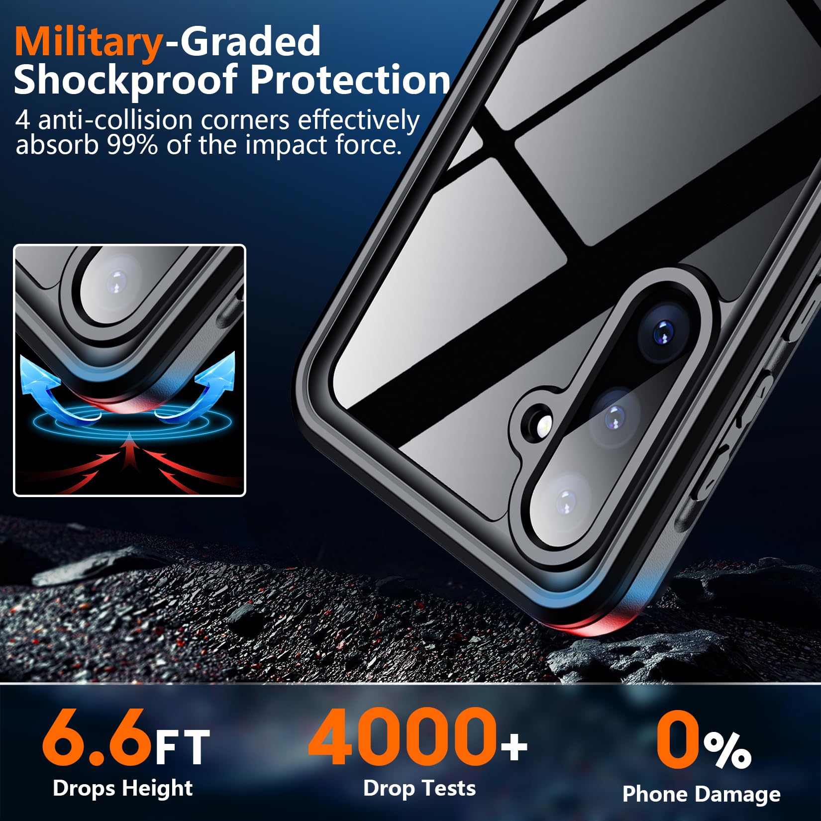 Foto 4 pulgar | Funda De Teléfono Spidercase Impermeable Para Samsung Galaxy A35 5g - Venta Internacional.