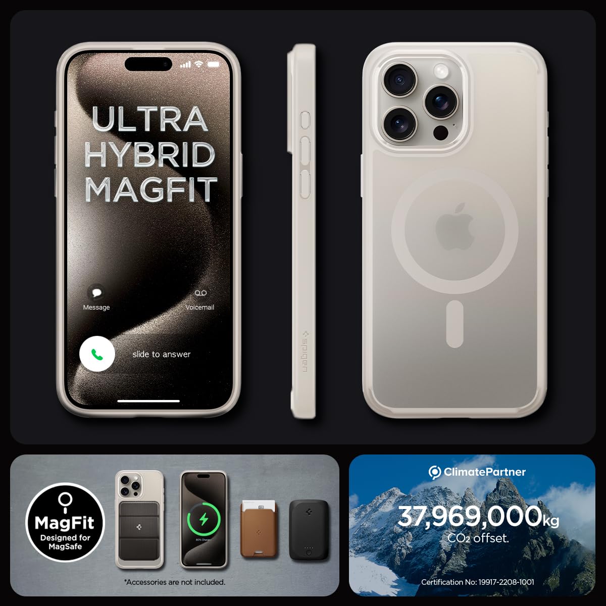 Foto 8 pulgar | Funda De Teléfono Spigen Ultra Hybrid Magfit Para Iphone 15 Pro Max - Venta Internacional.