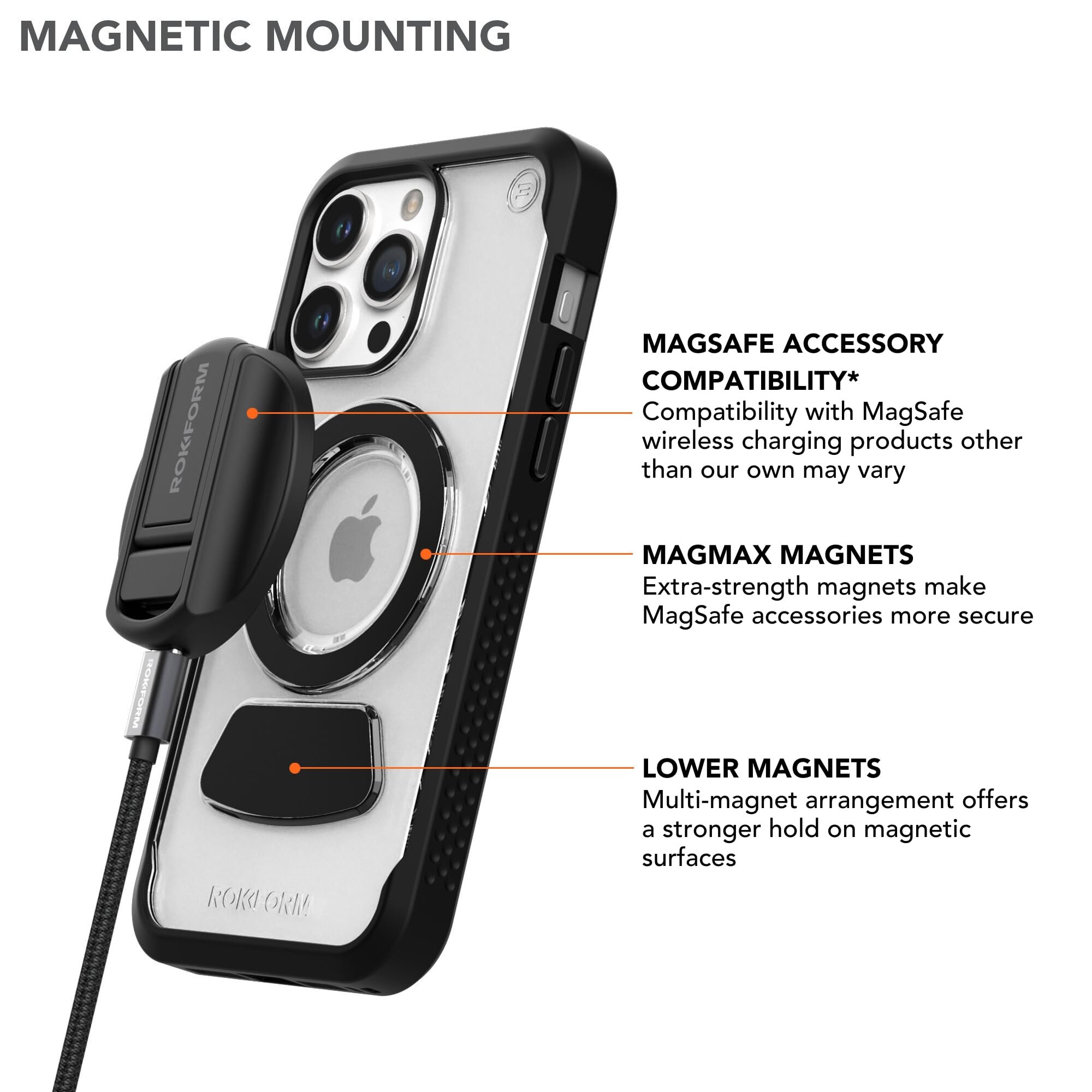 Foto 6 pulgar | Funda De Teléfono Rokform Eagle Serie 3 Para Iphone 15 Pro Max Clear - Venta Internacional.