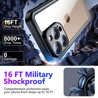 Foto 3 | Funda Impermeable Temdan Compatible Con Iphone 16 Pro Max - Venta Internacional.