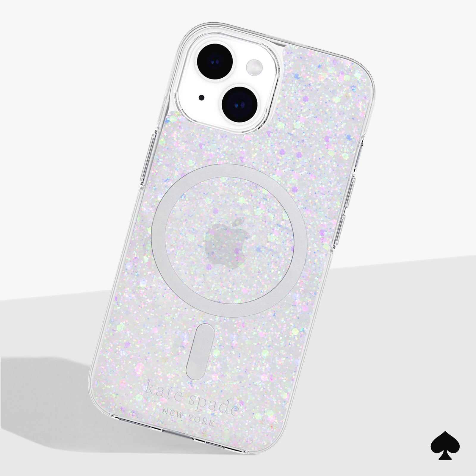 Foto 8 pulgar | Funda De Teléfono Kate Spade New York Chunky Glitter Iridiscente - Venta Internacional.