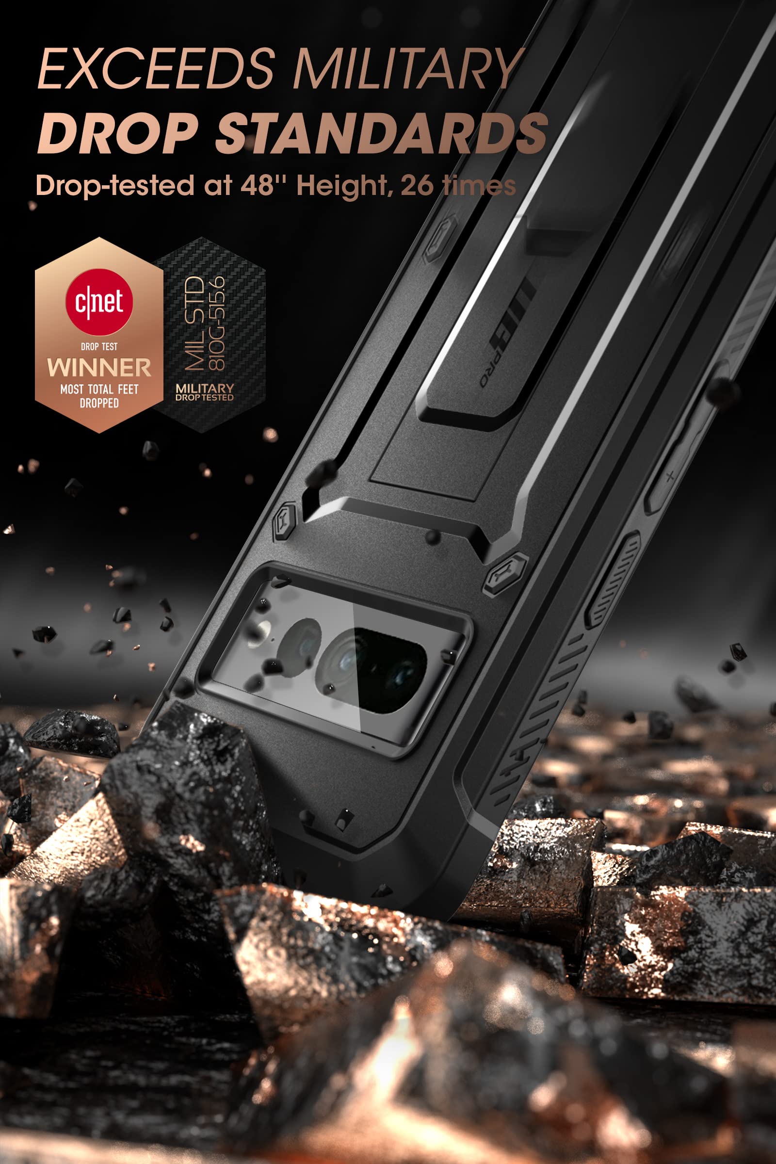 Foto 4 pulgar | Funda Supcase Unicorn Beetle Pro Series Para Google Pixel 7 Pro - Venta Internacional.