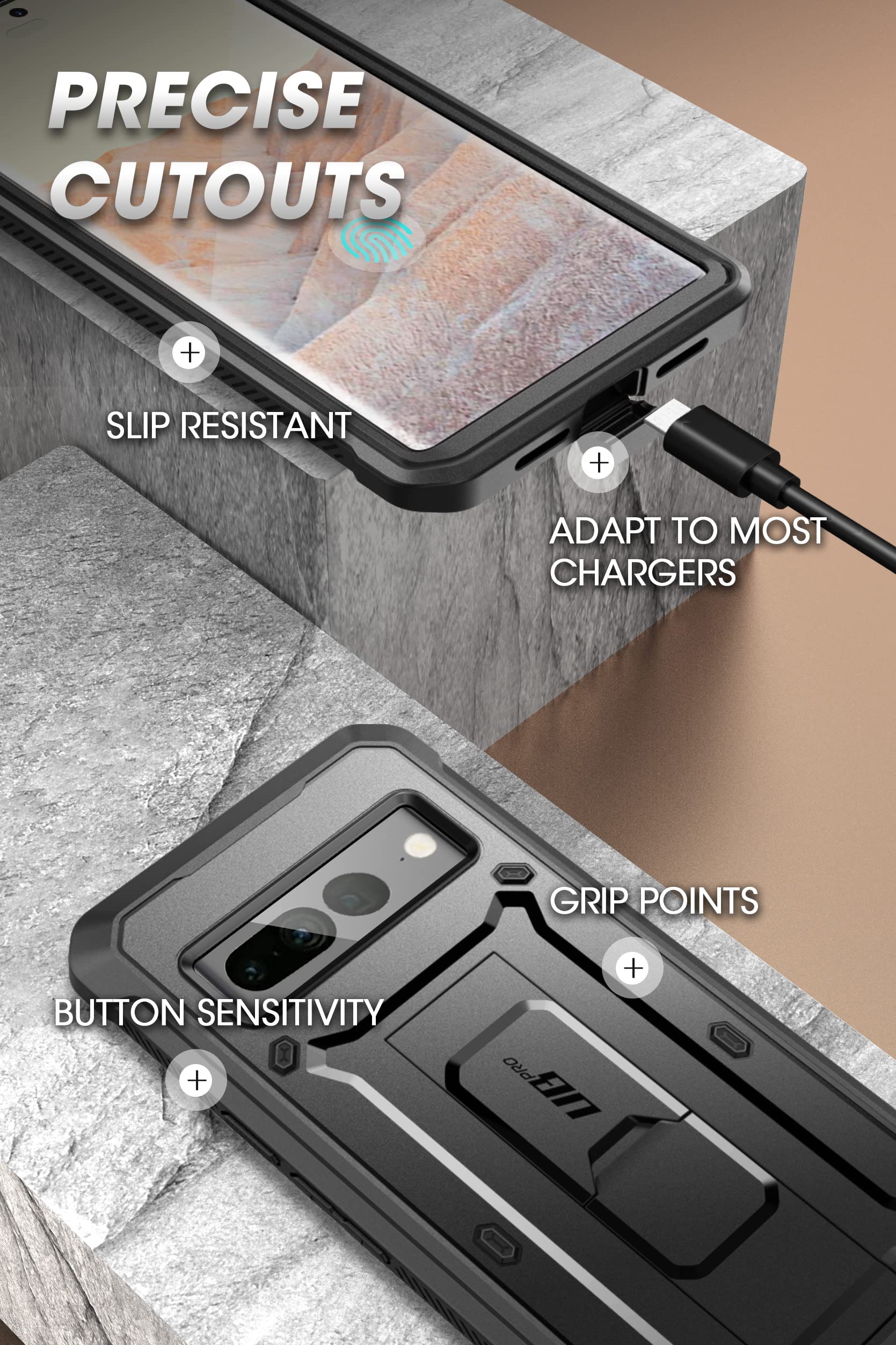 Foto 8 pulgar | Funda Supcase Unicorn Beetle Pro Series Para Google Pixel 7 Pro - Venta Internacional.