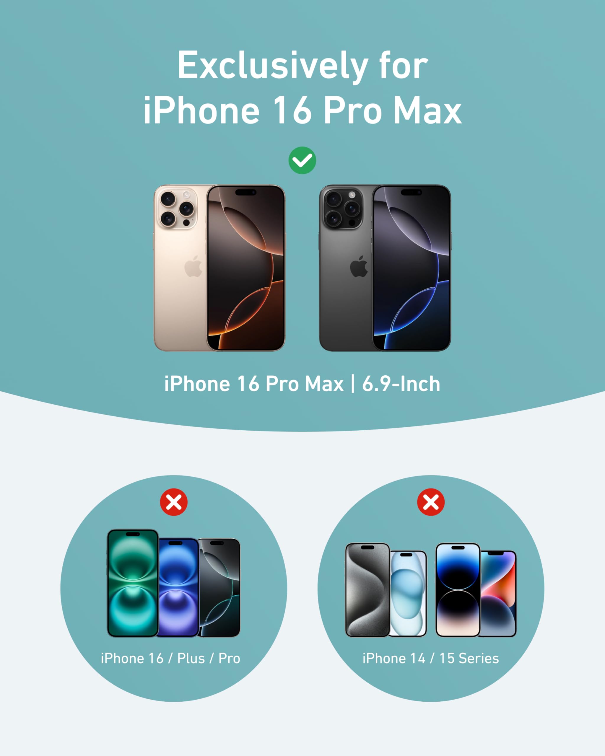 Foto 8 pulgar | Funda Para Teléfono Anker Ultra Magnetic Con Soporte Anular De 360° Para Iphone 16 Pro Max - Venta Internacional.