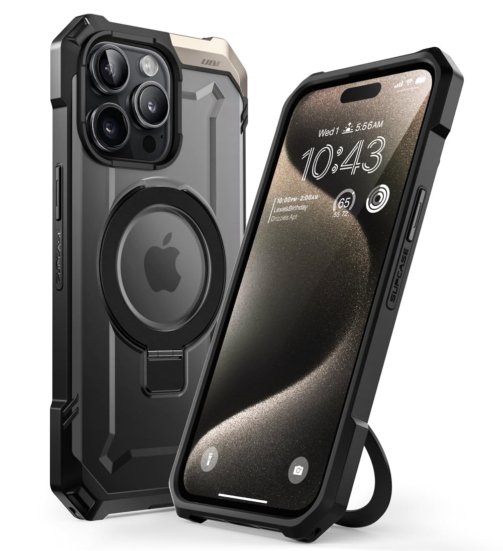 Funda Para Teléfono Supcase Unicorn Beetle Grip Para Iphone 15 Pro Max Negra - Venta Internacional.