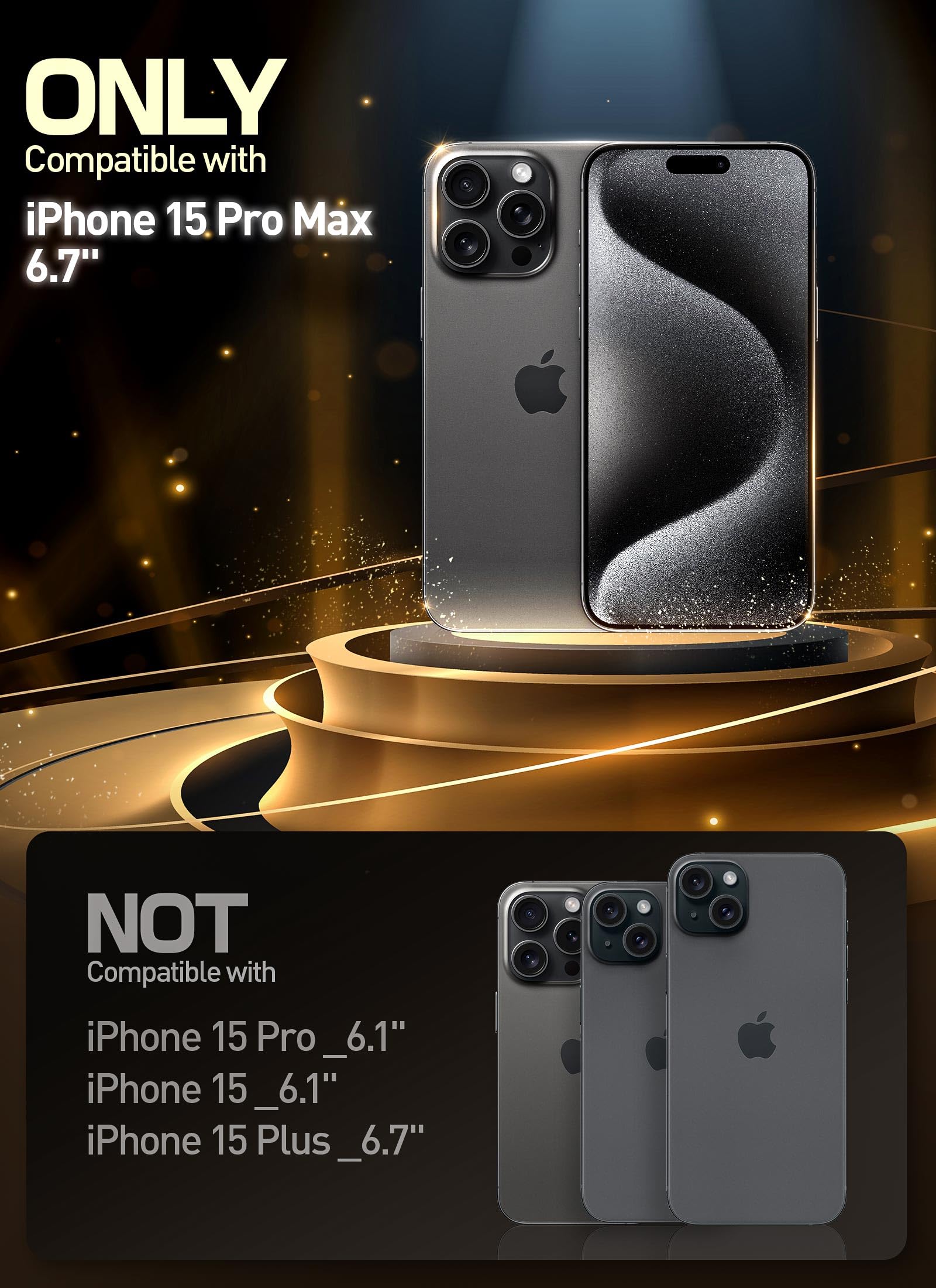 Foto 3 pulgar | Funda Para Teléfono Supcase Unicorn Beetle Grip Para Iphone 15 Pro Max Negra - Venta Internacional.