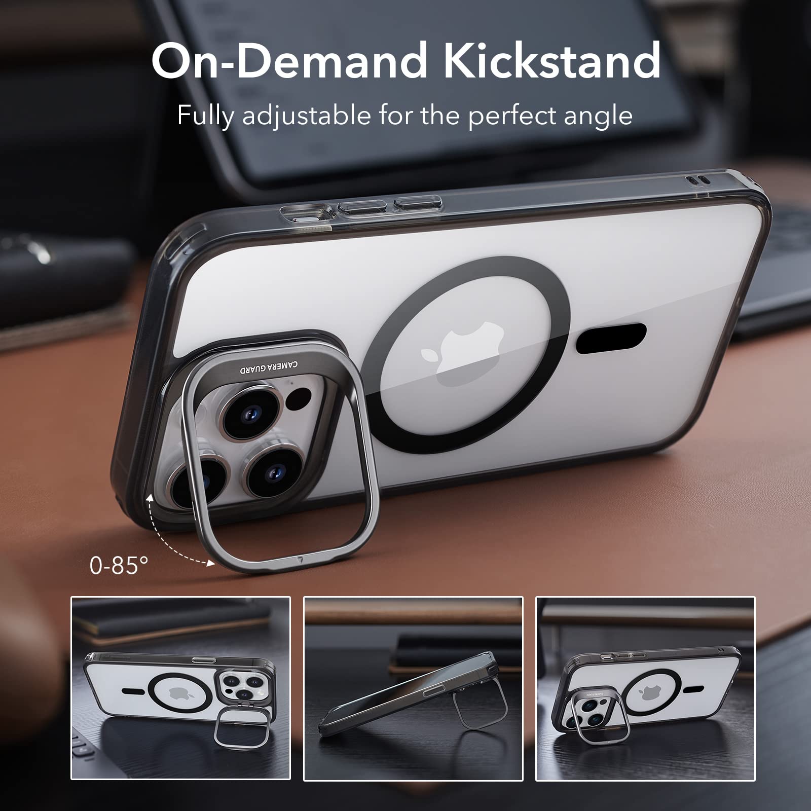 Foto 4 | Funda De Teléfono Esr Para Iphone 13 Pro Max Con Magsafe Clear Black - Venta Internacional.