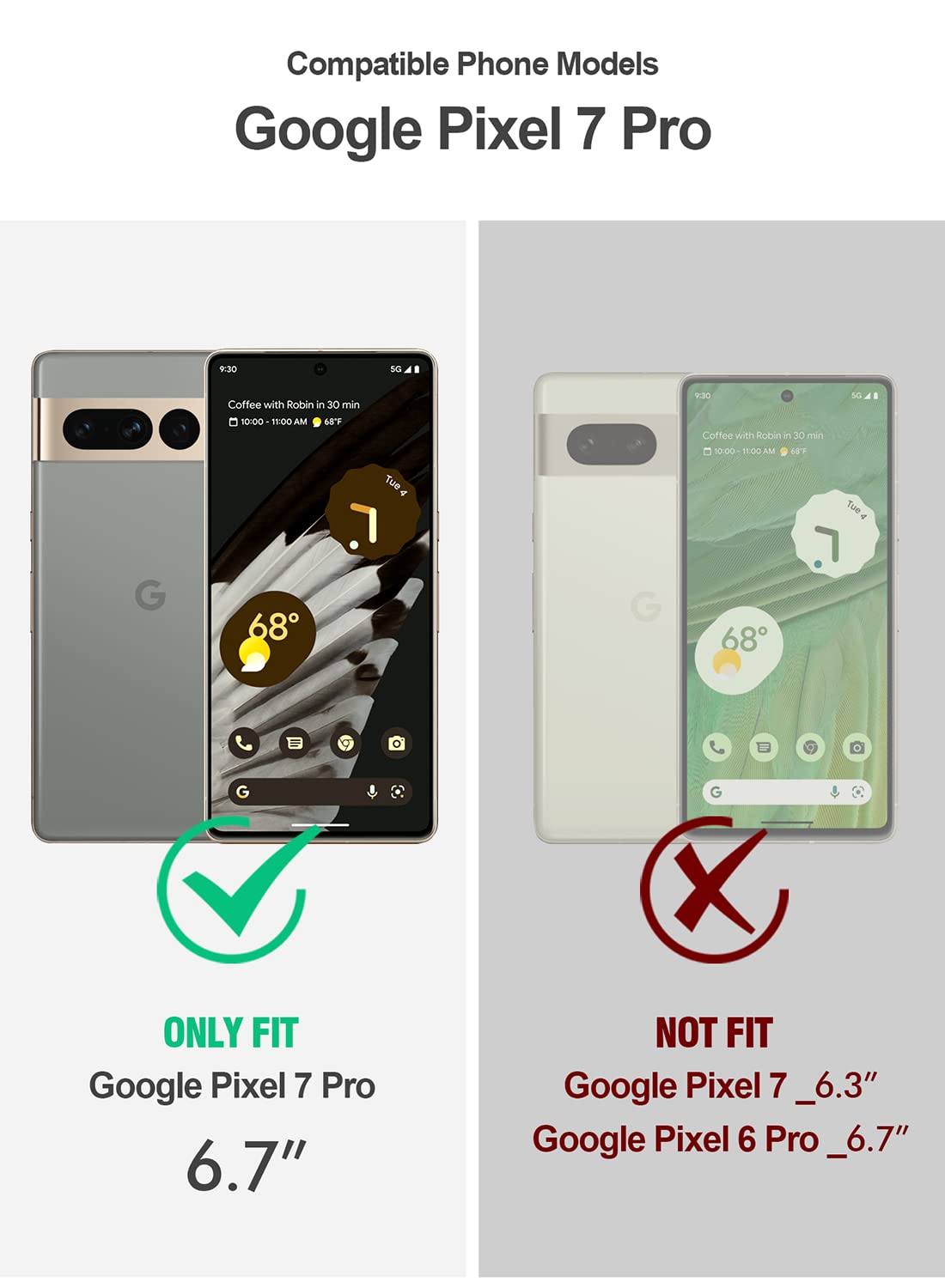 Foto 3 pulgar | Funda Poetic Guardian Magpro Compatible Con Pixel 7 Pro Negra - Venta Internacional.