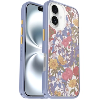 Foto 3 | Funda Otterbox Para Iphone 16, Simetría, Transparente, Floral, Morado - Venta Internacional.