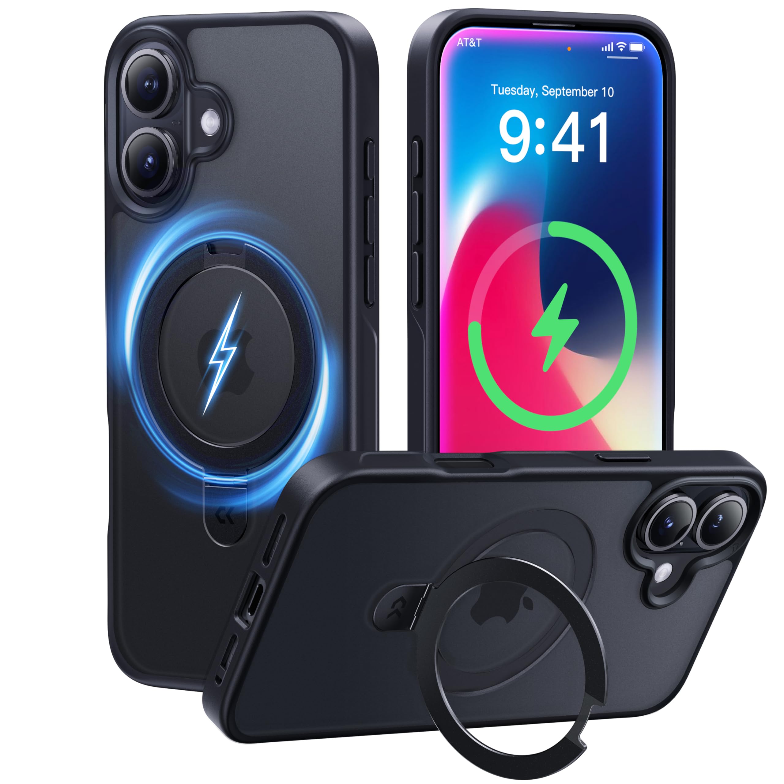 Foto 2 pulgar | Funda De Teléfono Casekoo Diseñada Para Iphone 16 Plus Con Soporte - Venta Internacional.