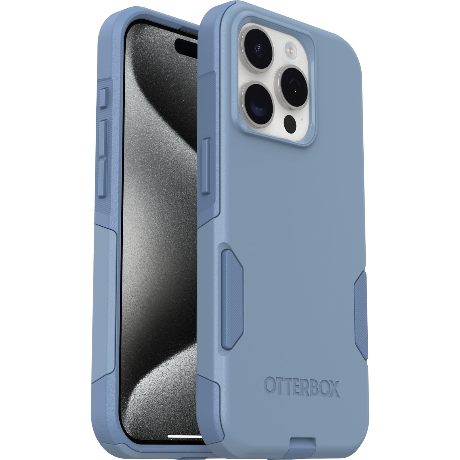 Foto 6 pulgar | Funda Otterbox Commuter Series Para Iphone 15 Pro, Tela Vaquera Nítida - Venta Internacional.