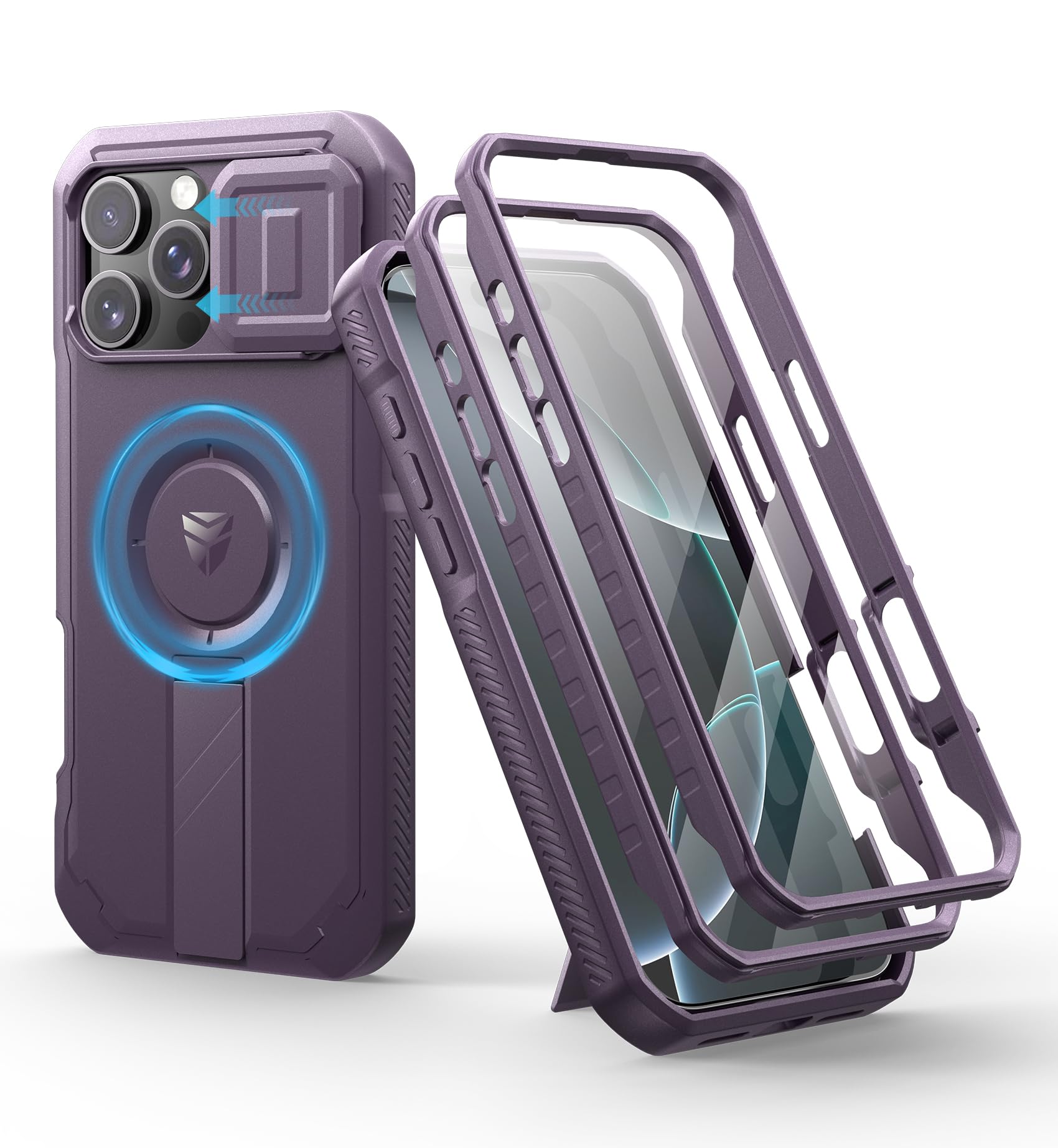 Foto 2 pulgar | Funda De Teléfono Dexnor Para Iphone 16 Pro Max Con Funda De Cámara Deslizante - Venta Internacional.