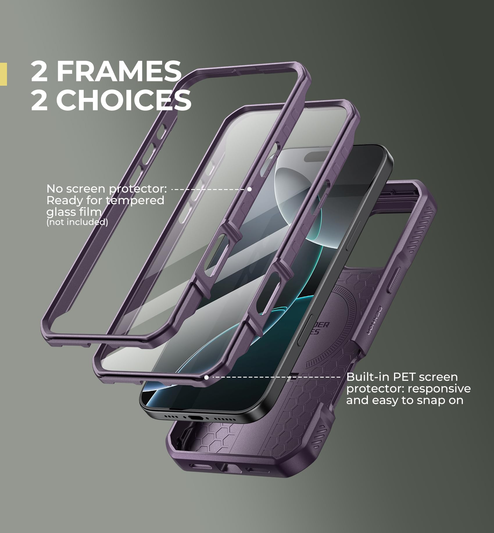 Foto 7 pulgar | Funda De Teléfono Dexnor Para Iphone 16 Pro Max Con Funda De Cámara Deslizante - Venta Internacional.