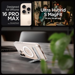 Foto 2 | Funda Spigen Ultra Hybrid S Magfit Para Iphone 16 Pro Max - Venta Internacional.