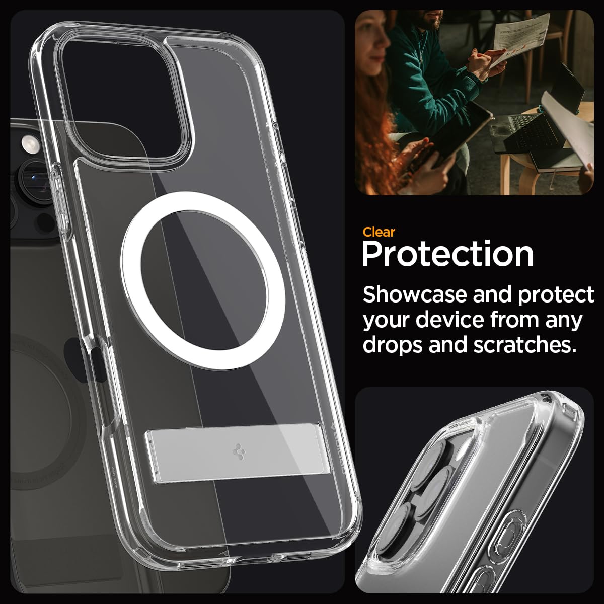 Foto 7 pulgar | Funda Spigen Ultra Hybrid S Magfit Para Iphone 16 Pro Max - Venta Internacional.