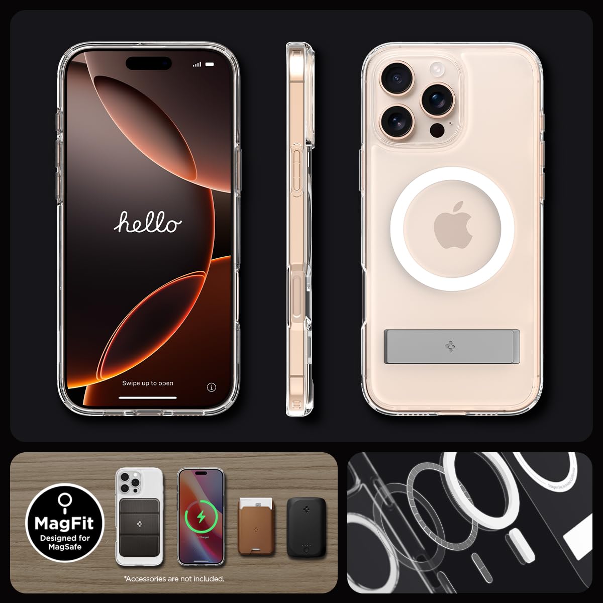 Foto 8 pulgar | Funda Spigen Ultra Hybrid S Magfit Para Iphone 16 Pro Max - Venta Internacional.