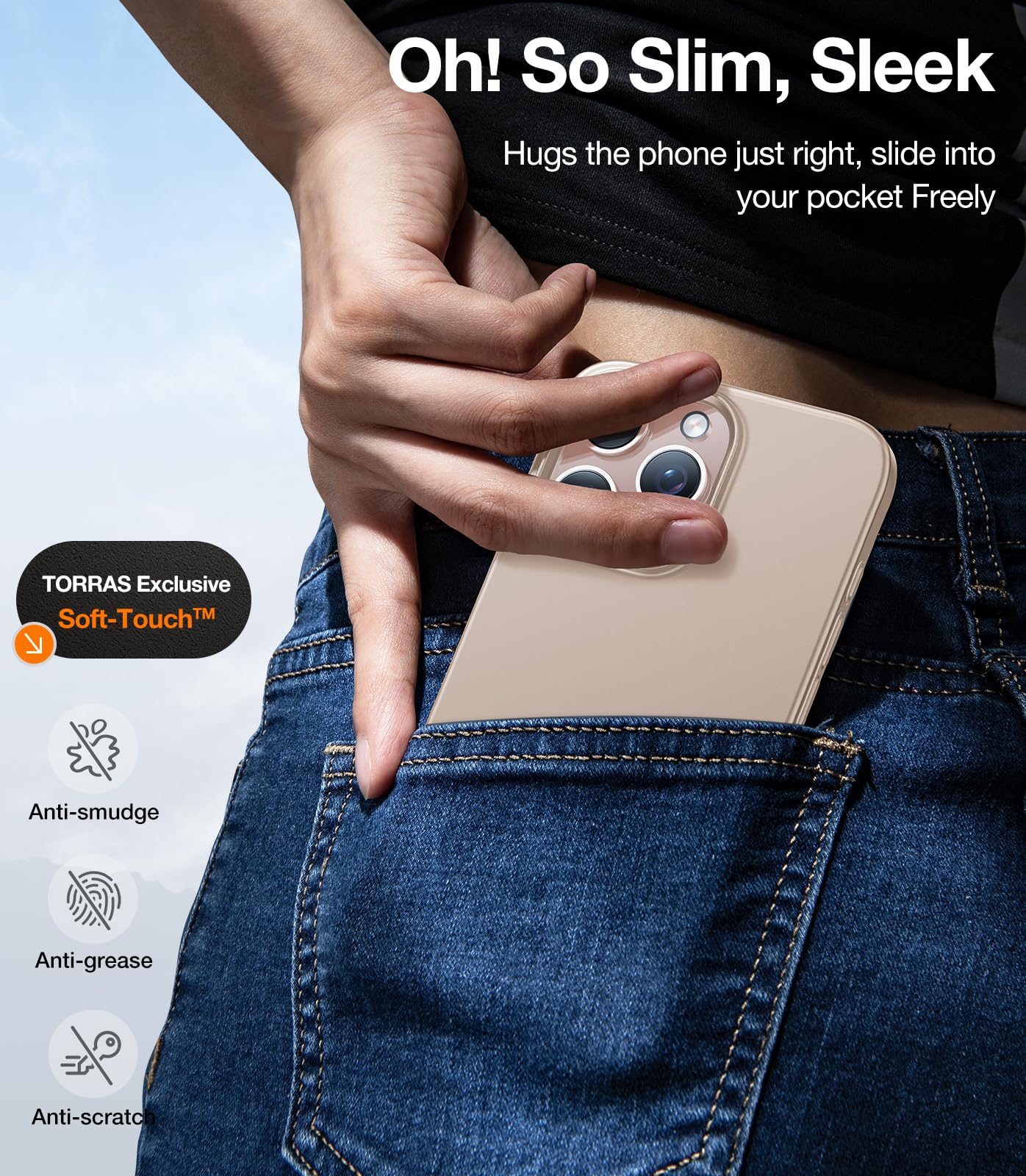 Foto 7 pulgar | Funda De Teléfono Torras Magnetic Slim Fit Para Iphone 16 Pro - Venta Internacional.