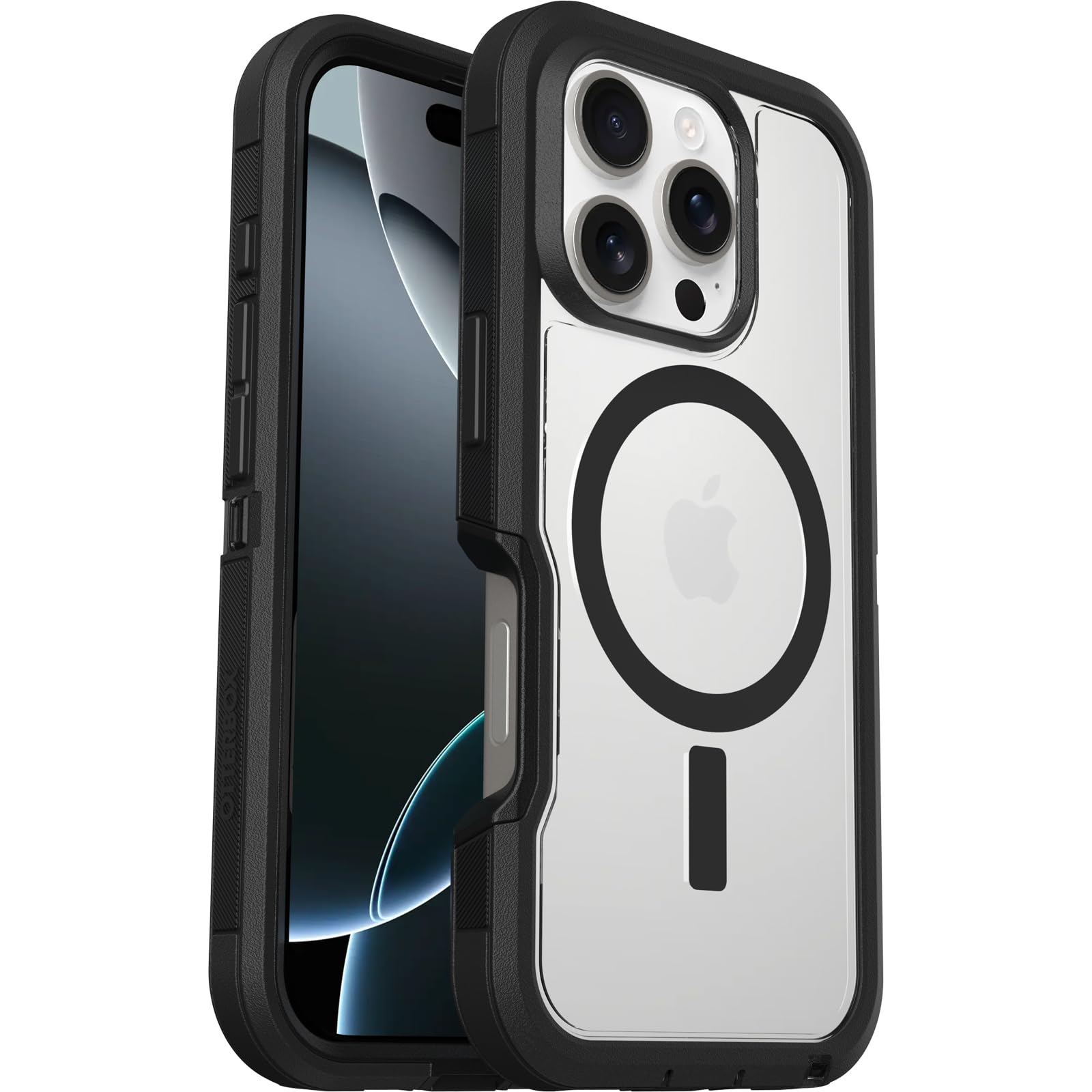 Foto 5 pulgar | Funda Otterbox Para Iphone 16 Pro Defender Series Xt, Transparente, Lado Oscuro - Venta Internacional.