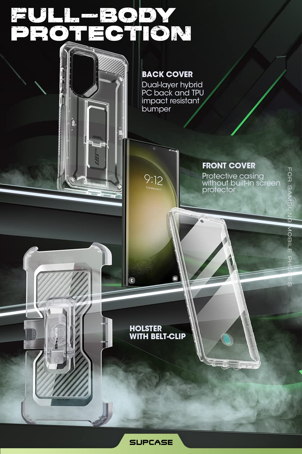 Foto 6 pulgar | Funda De Teléfono Supcase Unicorn Beetle Pro Para Samsung Galaxy S23 Ultra - Venta Internacional.