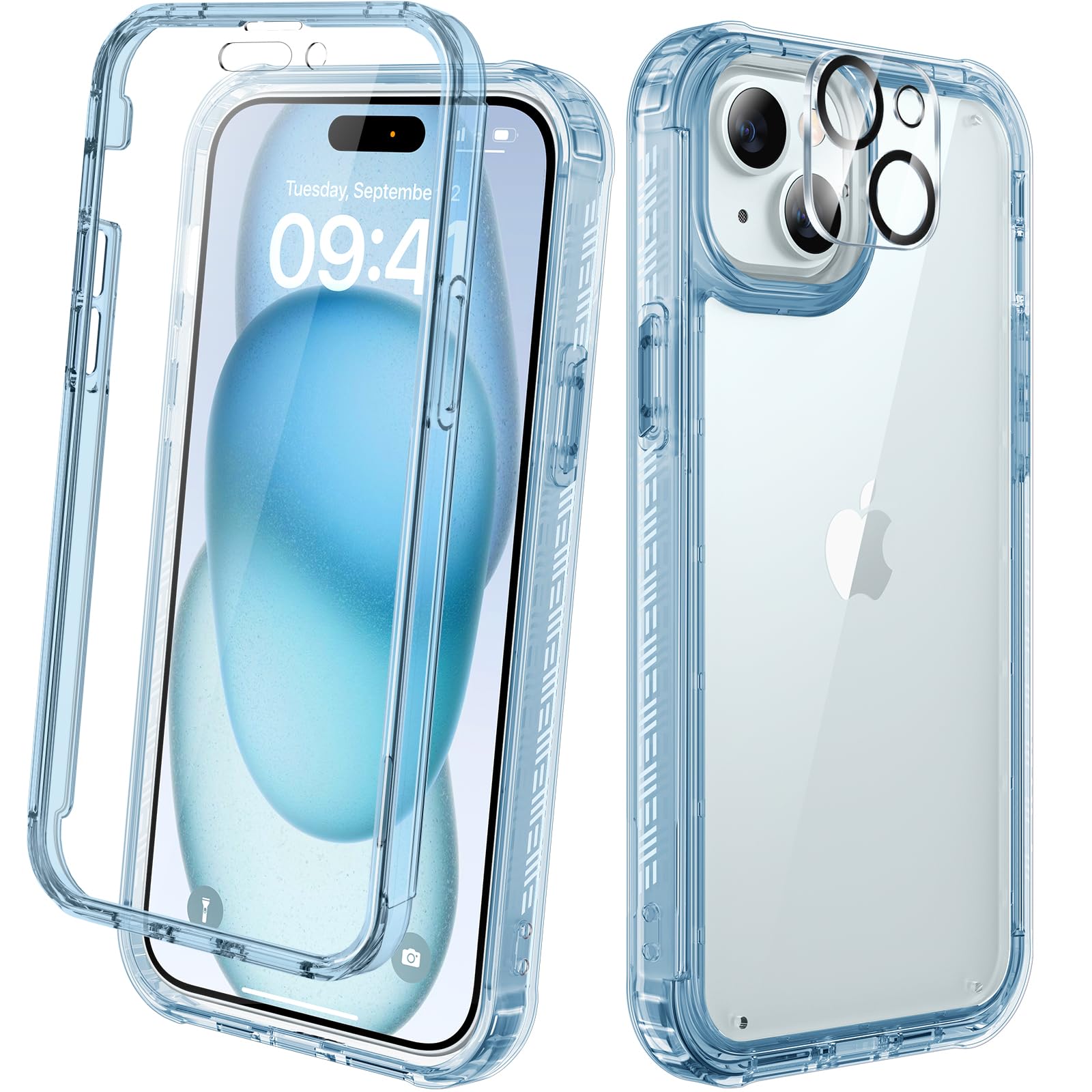 Foto 2 pulgar | Funda De Teléfono Diaclara Diseñada Para Iphone 15 6.1 (azul Transparente) - Venta Internacional.