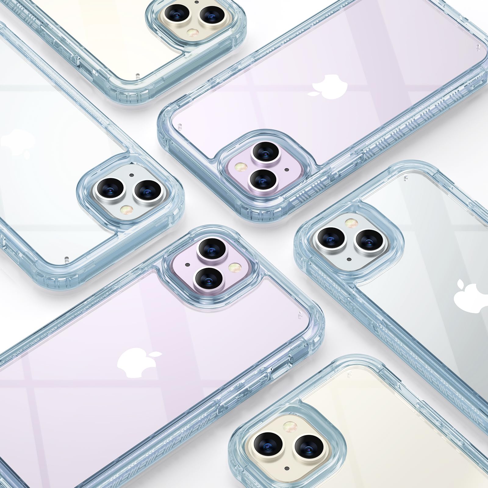 Foto 7 pulgar | Funda De Teléfono Diaclara Diseñada Para Iphone 15 6.1 (azul Transparente) - Venta Internacional.