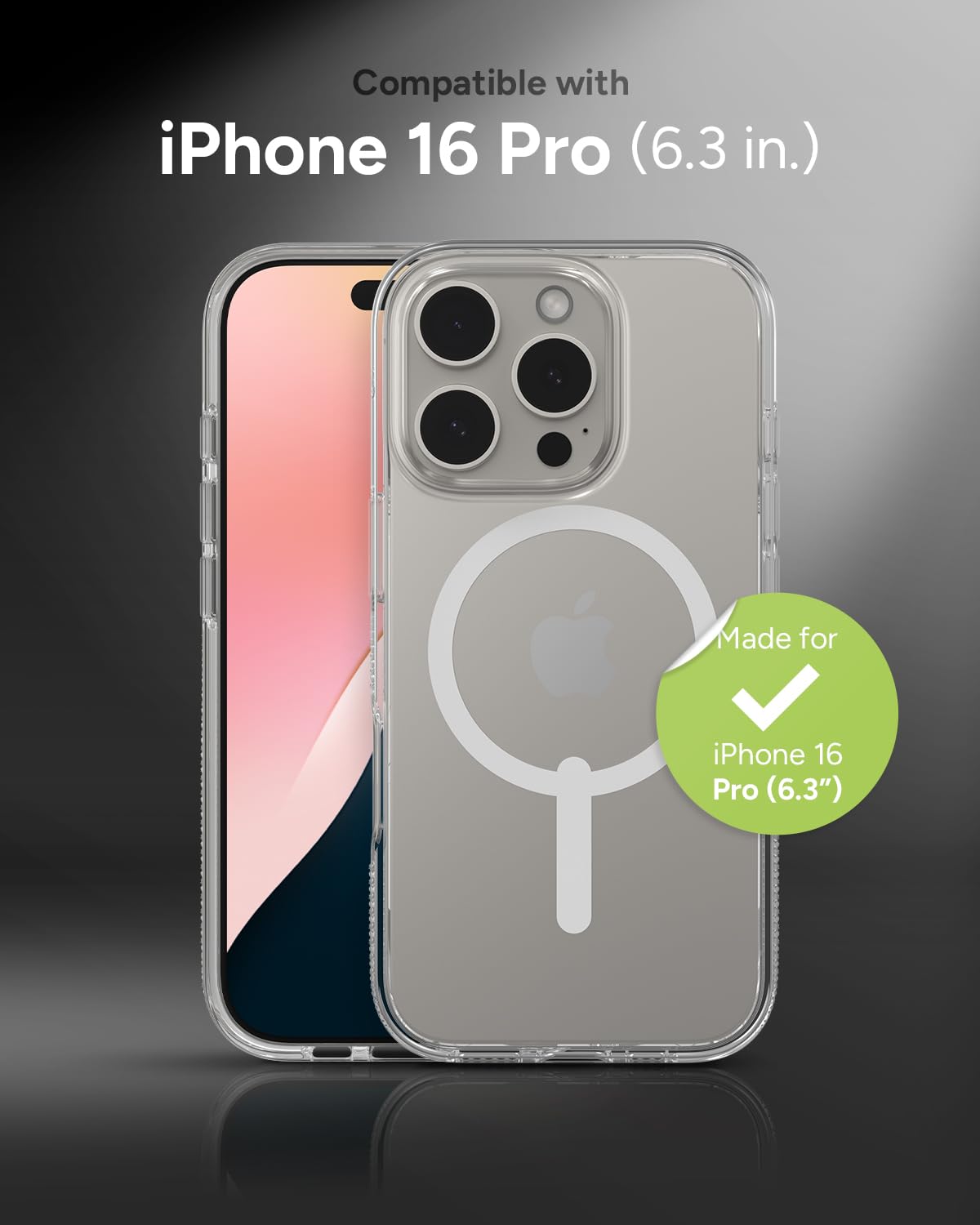 Foto 3 pulgar | Funda Zagg Crystal Palace Snap Para Iphone 16 Pro, Transparente - Venta Internacional.
