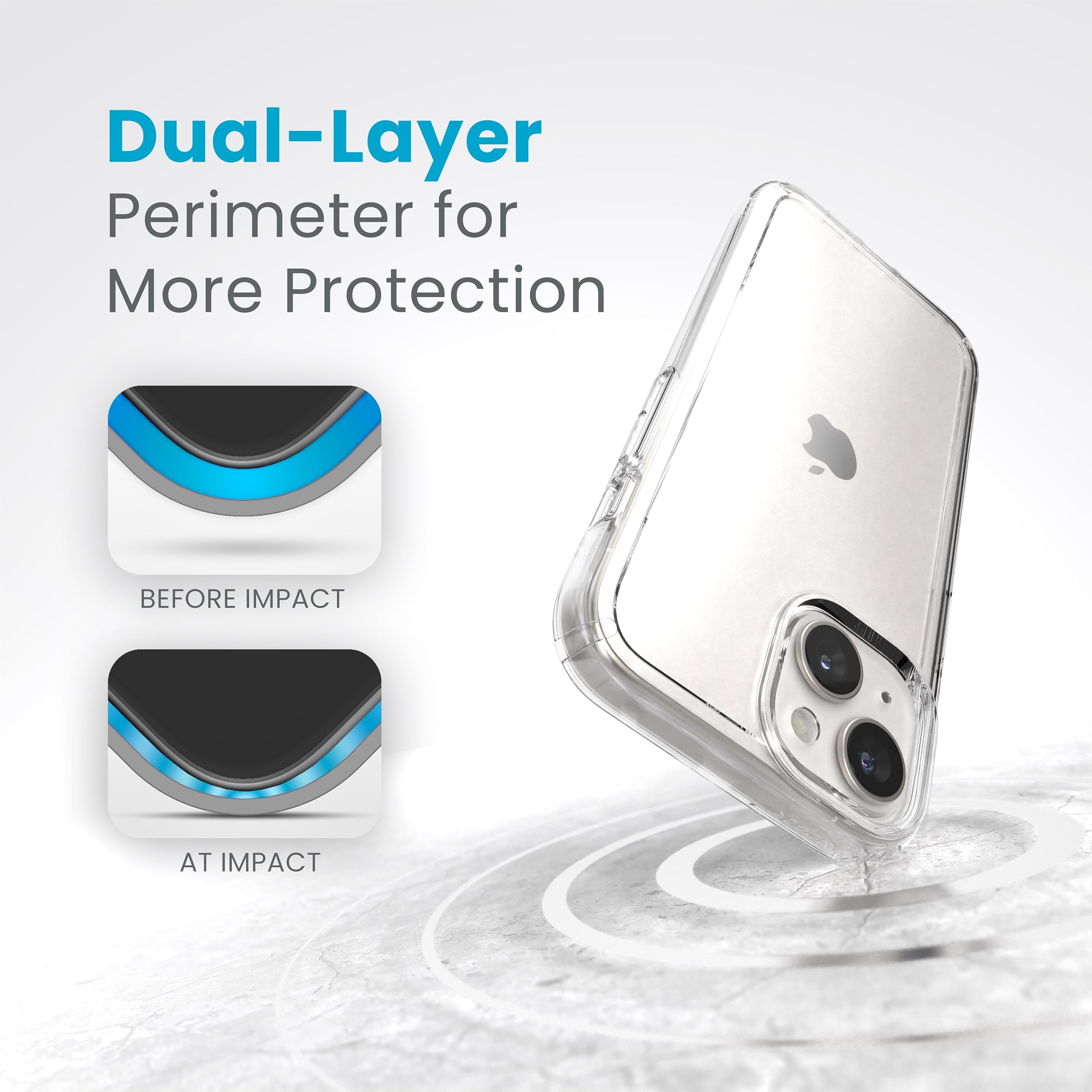 Foto 5 pulgar | Funda De Teléfono Speck Clear Gemshell Para Iphone 15/14/13 De 6.1 Pulgadas - Venta Internacional.