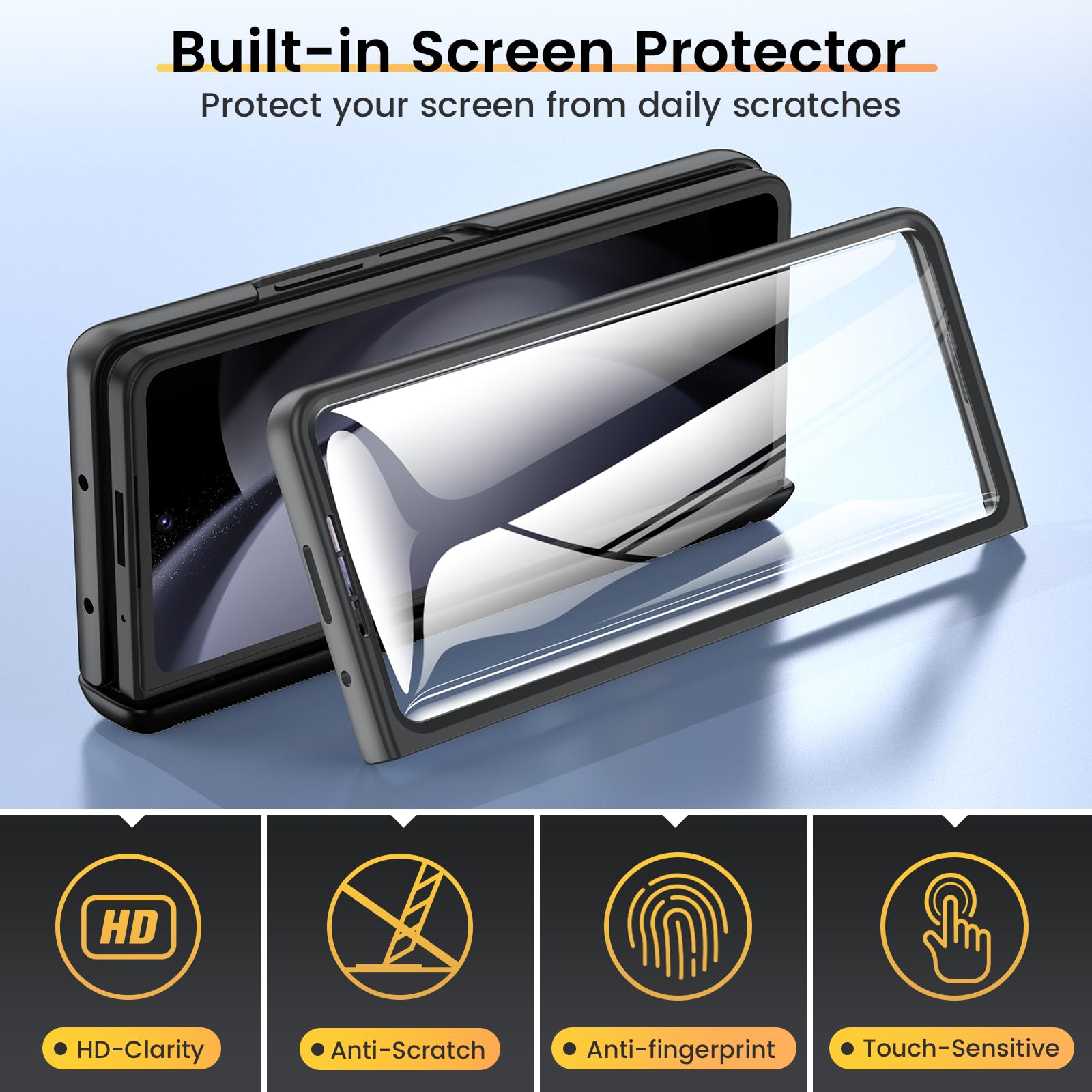 Foto 7 pulgar | Funda Vego Para Samsung Galaxy Z Fold 5 Con Cámara Deslizante - Venta Internacional.
