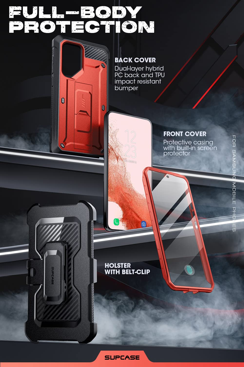 Foto 6 pulgar | Funda Para Teléfono Supcase Unicorn Beetle Pro Para Samsung Galaxy S23 Ultra - Venta Internacional.