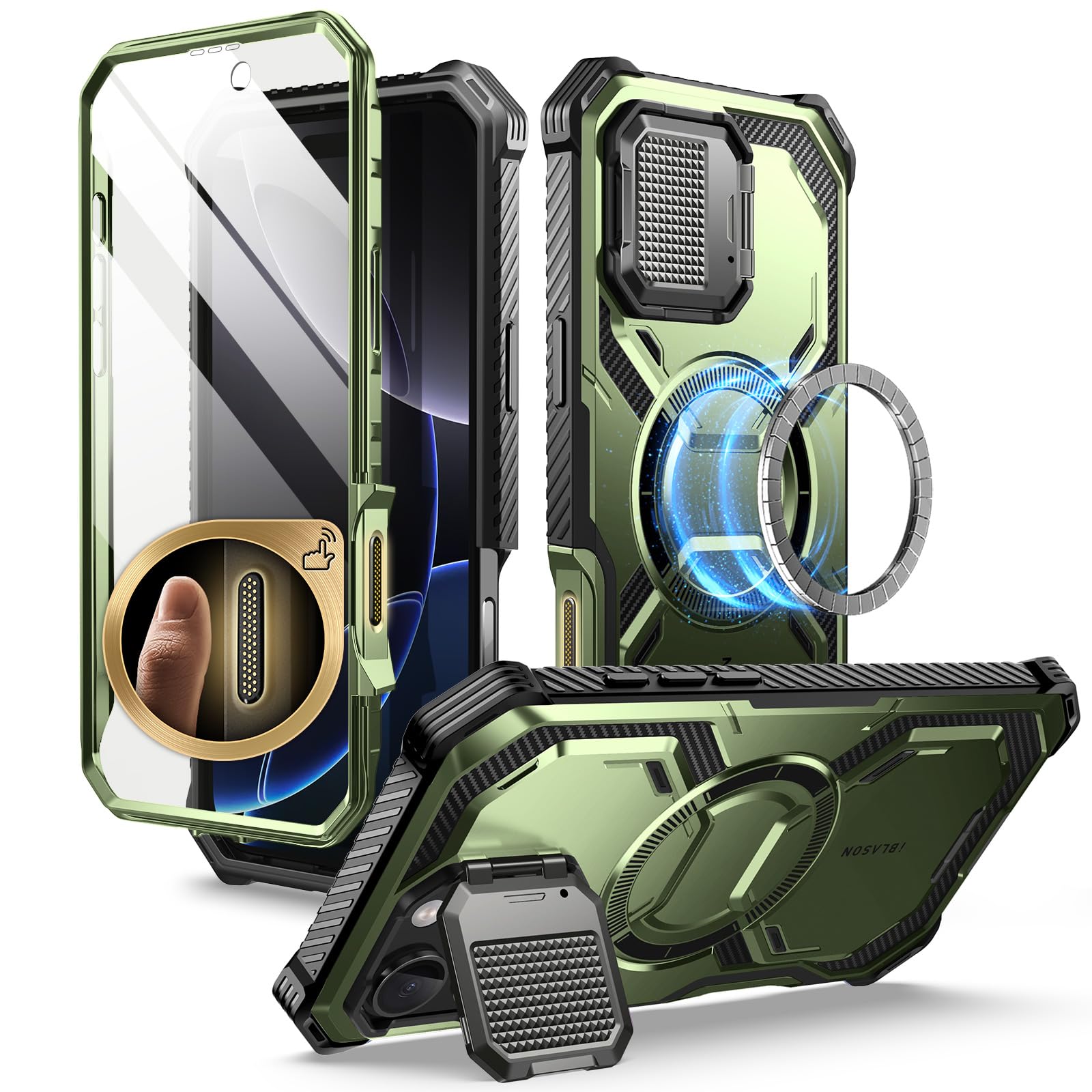 Foto 2 pulgar | Funda De Teléfono I-blason Armorbox Para Iphone 16 Pro Max Con Magsafe - Venta Internacional.