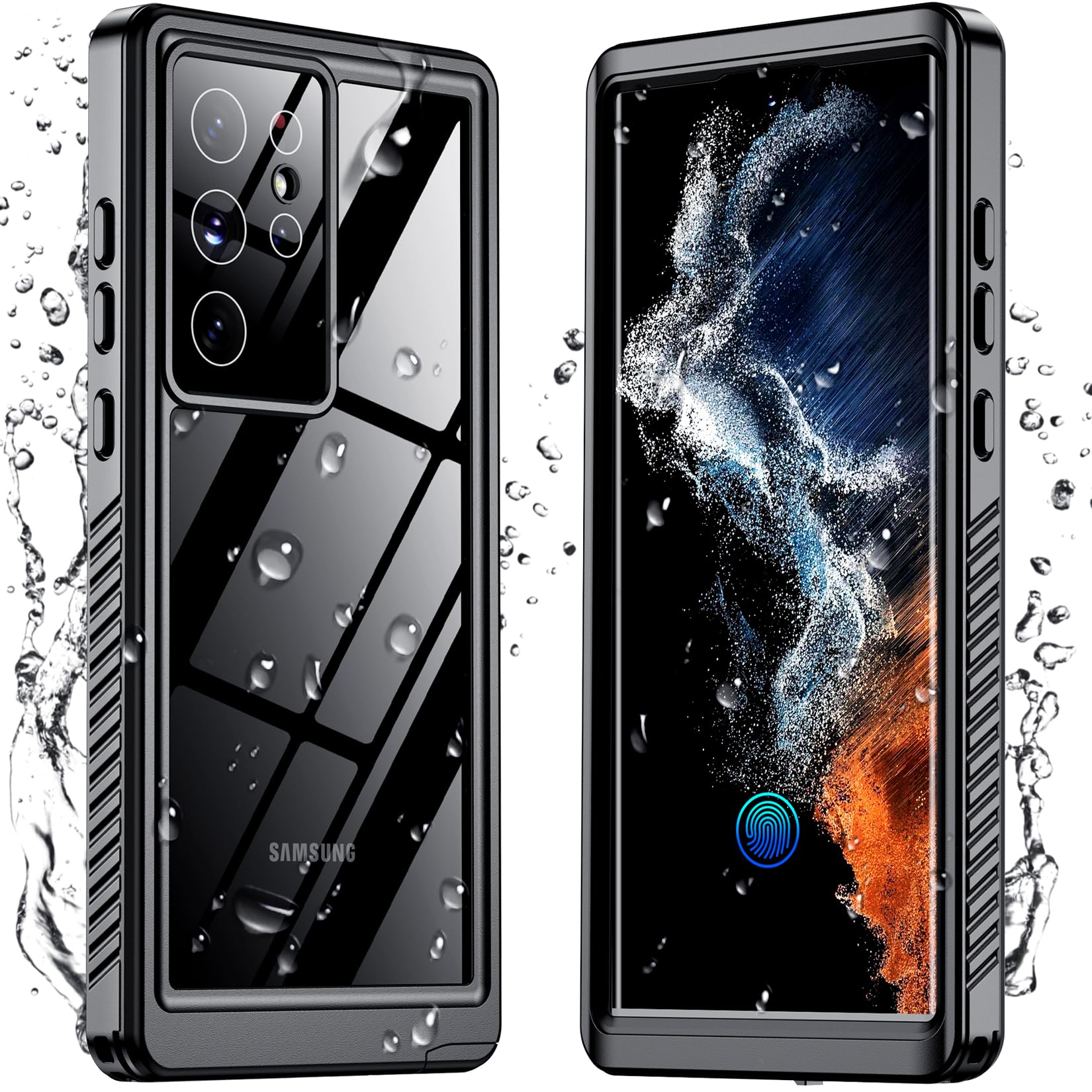 Foto 2 pulgar | Funda Impermeable Temdan Con Lente Y Pantalla Para Samsung S22 Ultra - Venta Internacional.