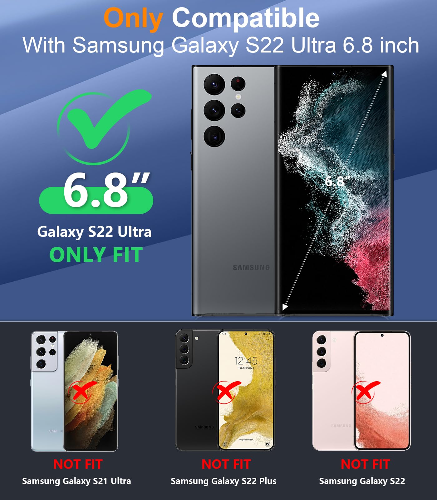 Foto 3 pulgar | Funda Impermeable Temdan Con Lente Y Pantalla Para Samsung S22 Ultra - Venta Internacional.