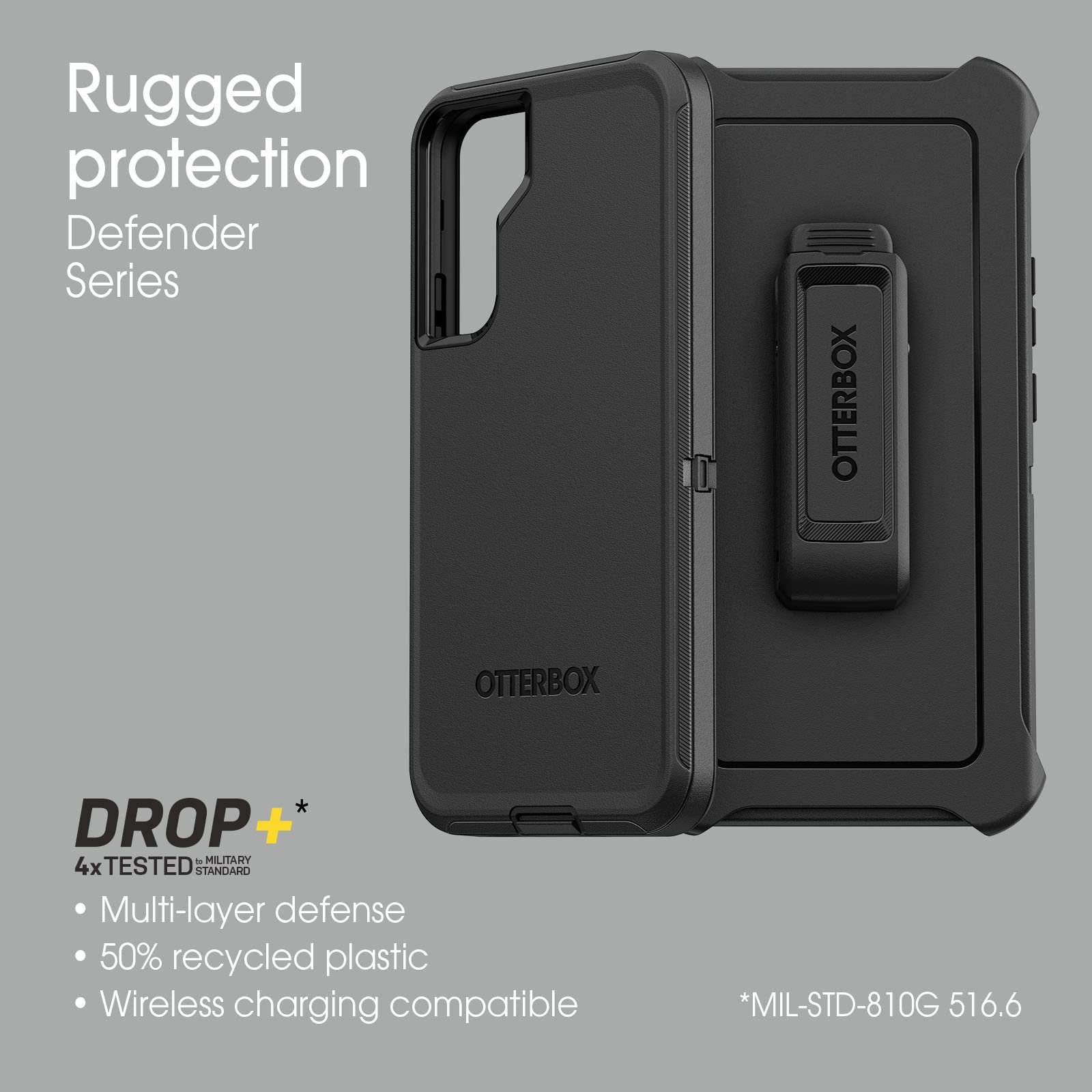 Foto 5 pulgar | Funda Otterbox Galaxy S22+ Defender Series Negra - Venta Internacional.