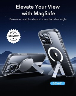 Foto 2 | Funda De Teléfono Esr Boost Series Con Soporte Para Iphone 16 Pro Max Clear - Venta Internacional.