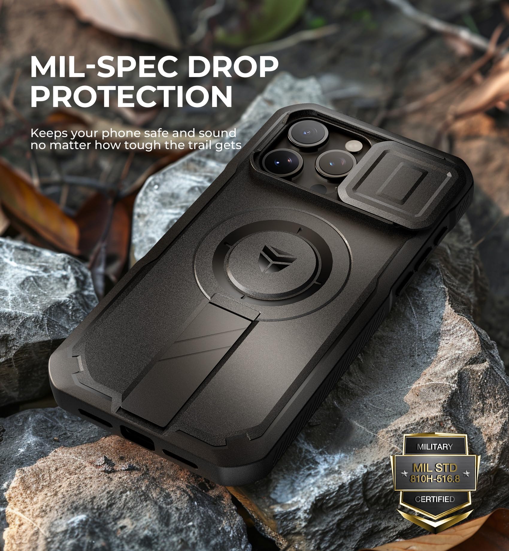 Foto 8 pulgar | Funda Dexnor Para Iphone 15 Pro Max Con Cámara Deslizante Negra - Venta Internacional.