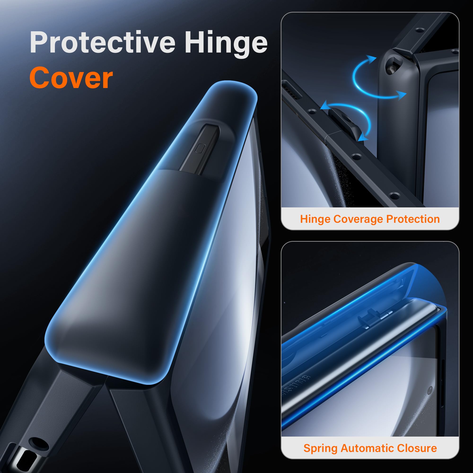 Foto 6 pulgar | Funda De Teléfono Mobosi Para Samsung Galaxy Z Fold 5 Con Soporte Para Bolígrafos - Venta Internacional.