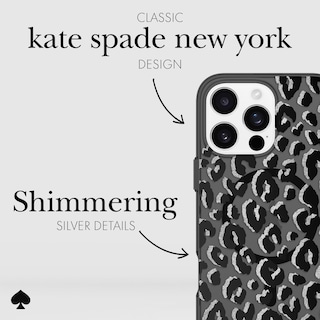 Foto 5 | Funda De Teléfono Kate Spade New York City Leopard Black Para Iphone 16 Pro Max - Venta Internacional.