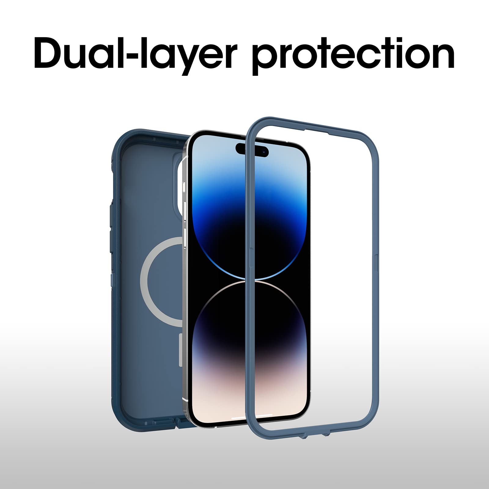 Foto 4 pulgar | Funda Otterbox Defender Series Xt Para Iphone 14 Pro Azul - Venta Internacional.