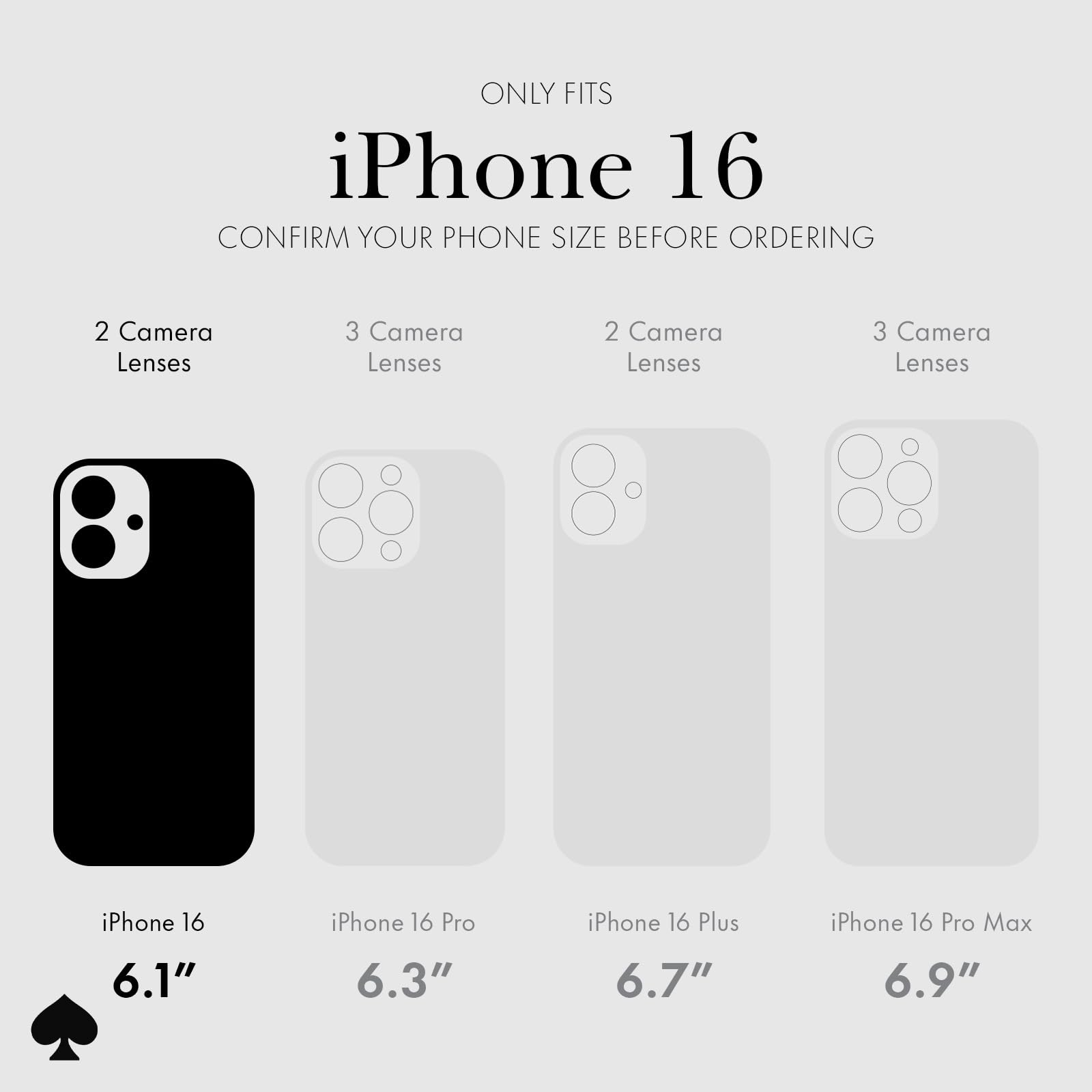 Foto 2 | Funda De Teléfono Kate Spade New York Para Iphone 16, Con Purpurina Gruesa - Venta Internacional.