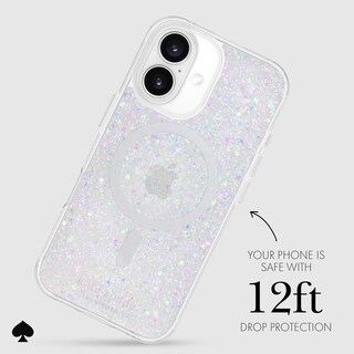 Foto 3 | Funda De Teléfono Kate Spade New York Para Iphone 16, Con Purpurina Gruesa - Venta Internacional.