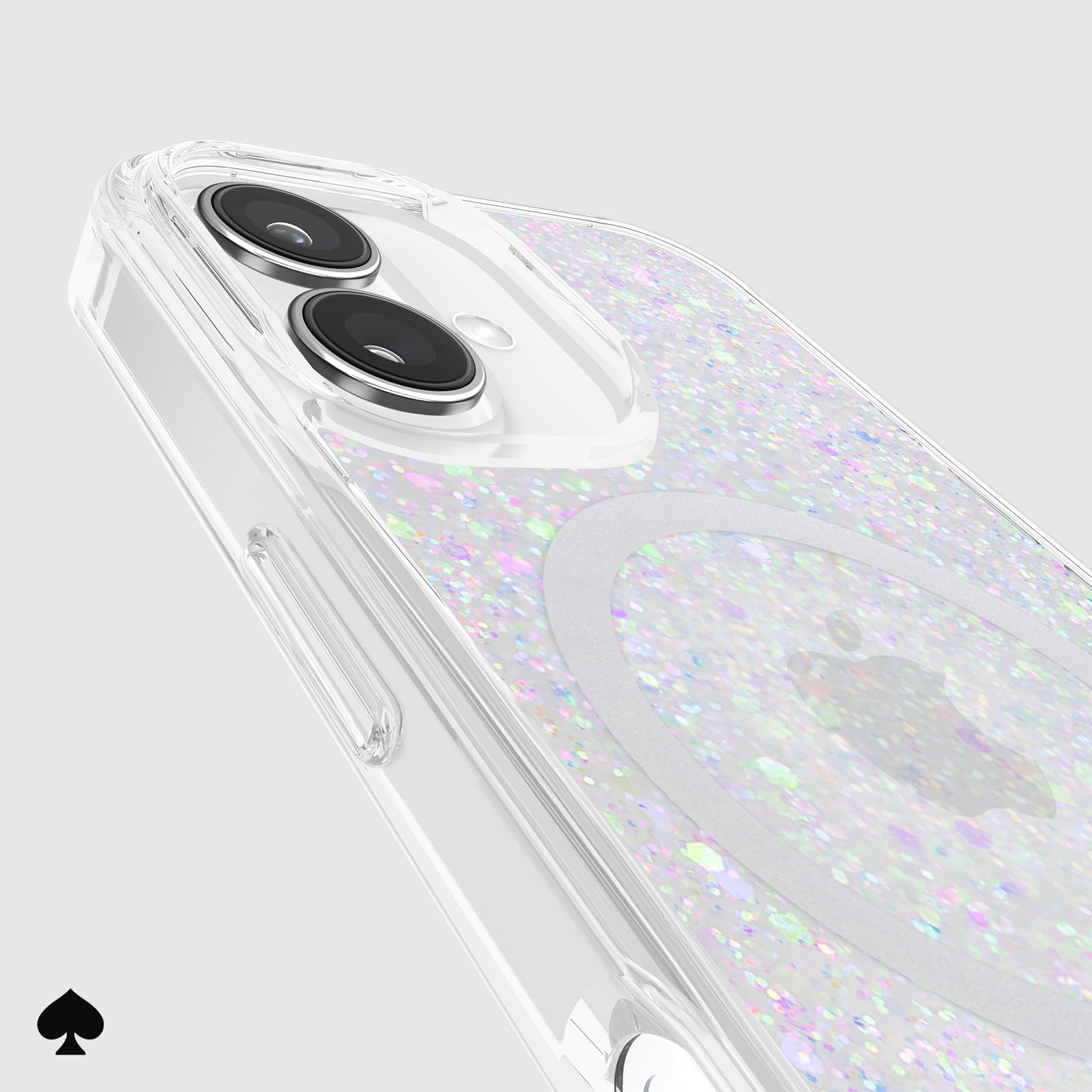 Foto 8 pulgar | Funda De Teléfono Kate Spade New York Para Iphone 16, Con Purpurina Gruesa - Venta Internacional.