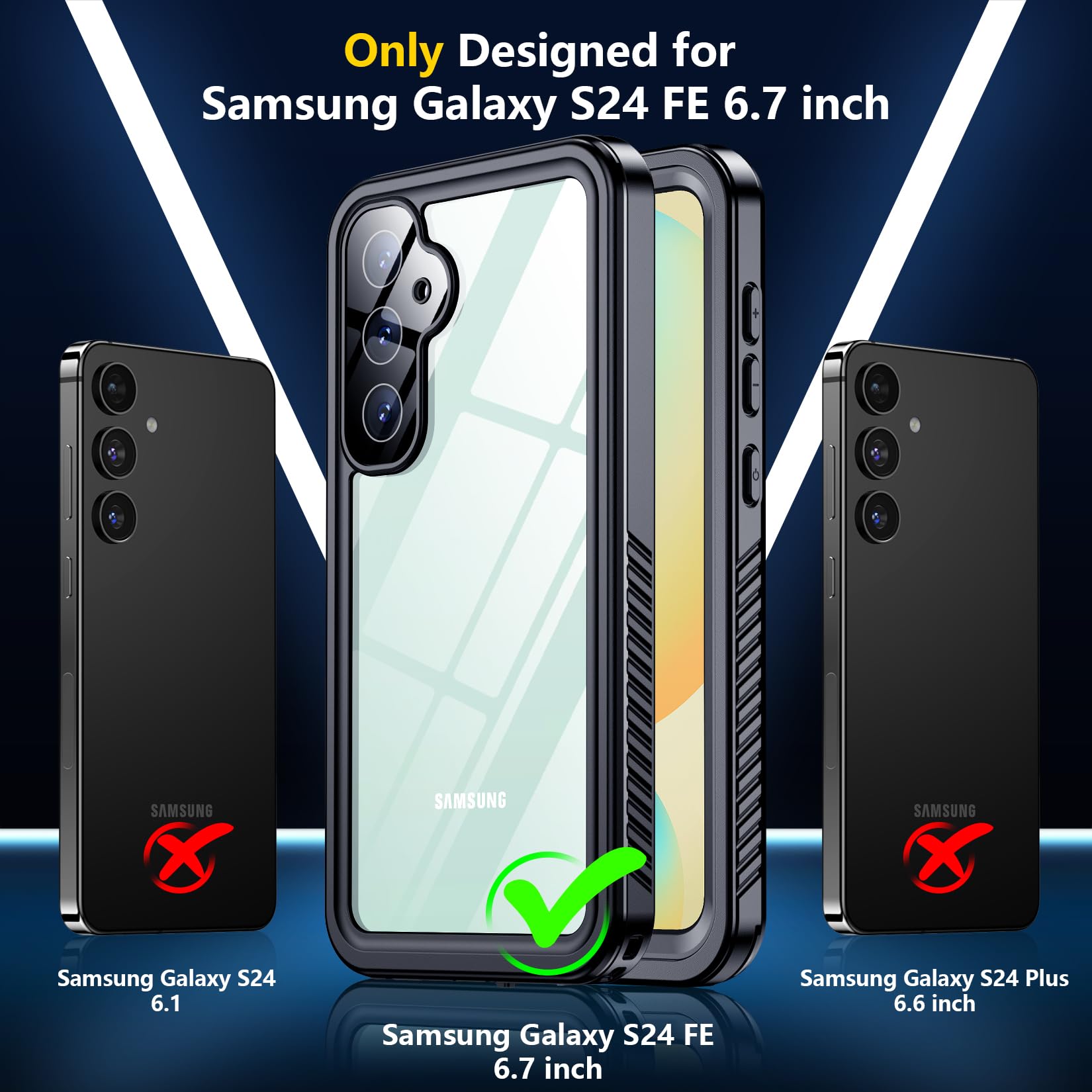 Foto 3 pulgar | Funda De Teléfono Spidercase Impermeable Para Samsung Galaxy S24 Fe - Venta Internacional.
