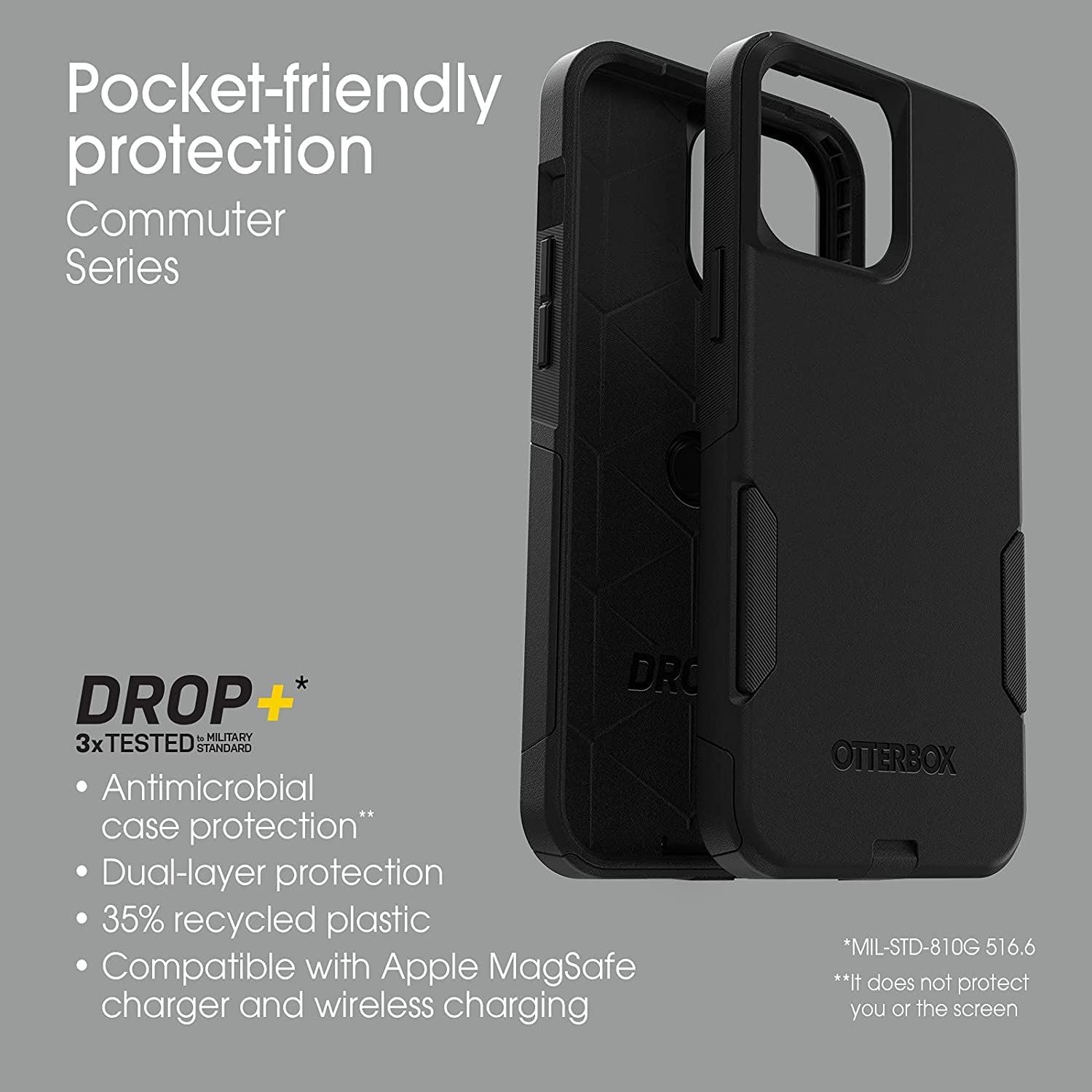Foto 7 pulgar | Funda De Teléfono Otterbox Commuter Series Para Iphone 13/12 Pro Max - Venta Internacional.
